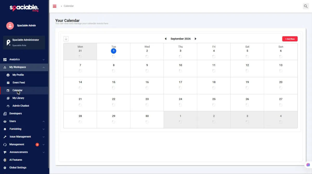 Calendar in the Office Portal
